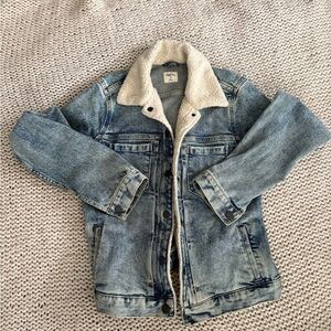 GAP Denim Jacket with Sherpa Lining